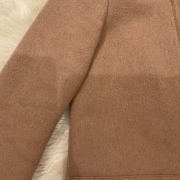 J Crew Factory Coat Faux Fur Hood Size 4 - Picture 2 of 14